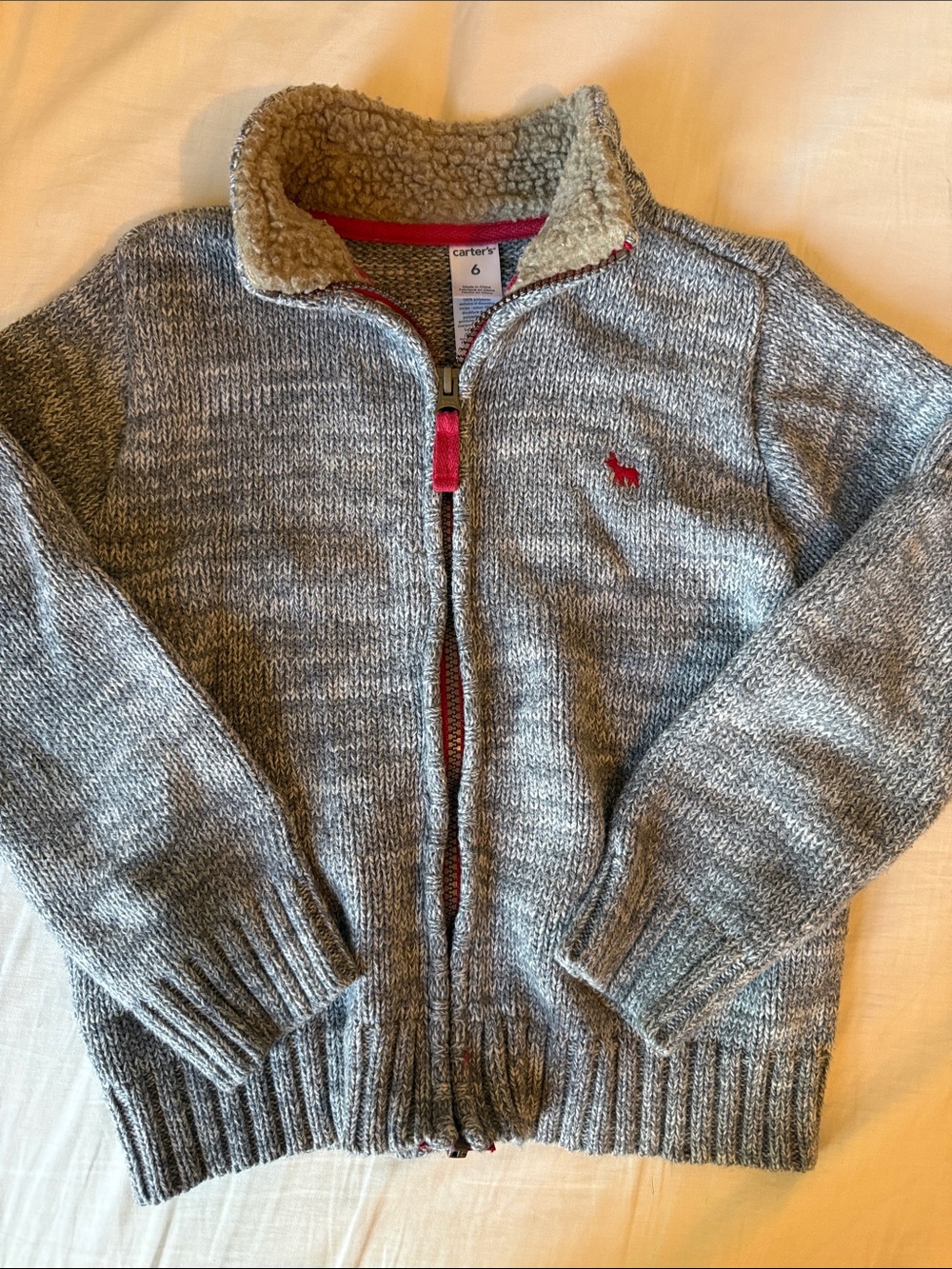 Carter's Boys Knit Zip-Up Sweater Jacket